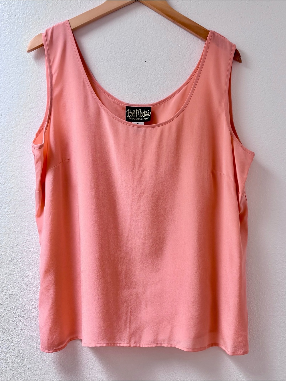 Bob Mackie Pink Silk Tank Top